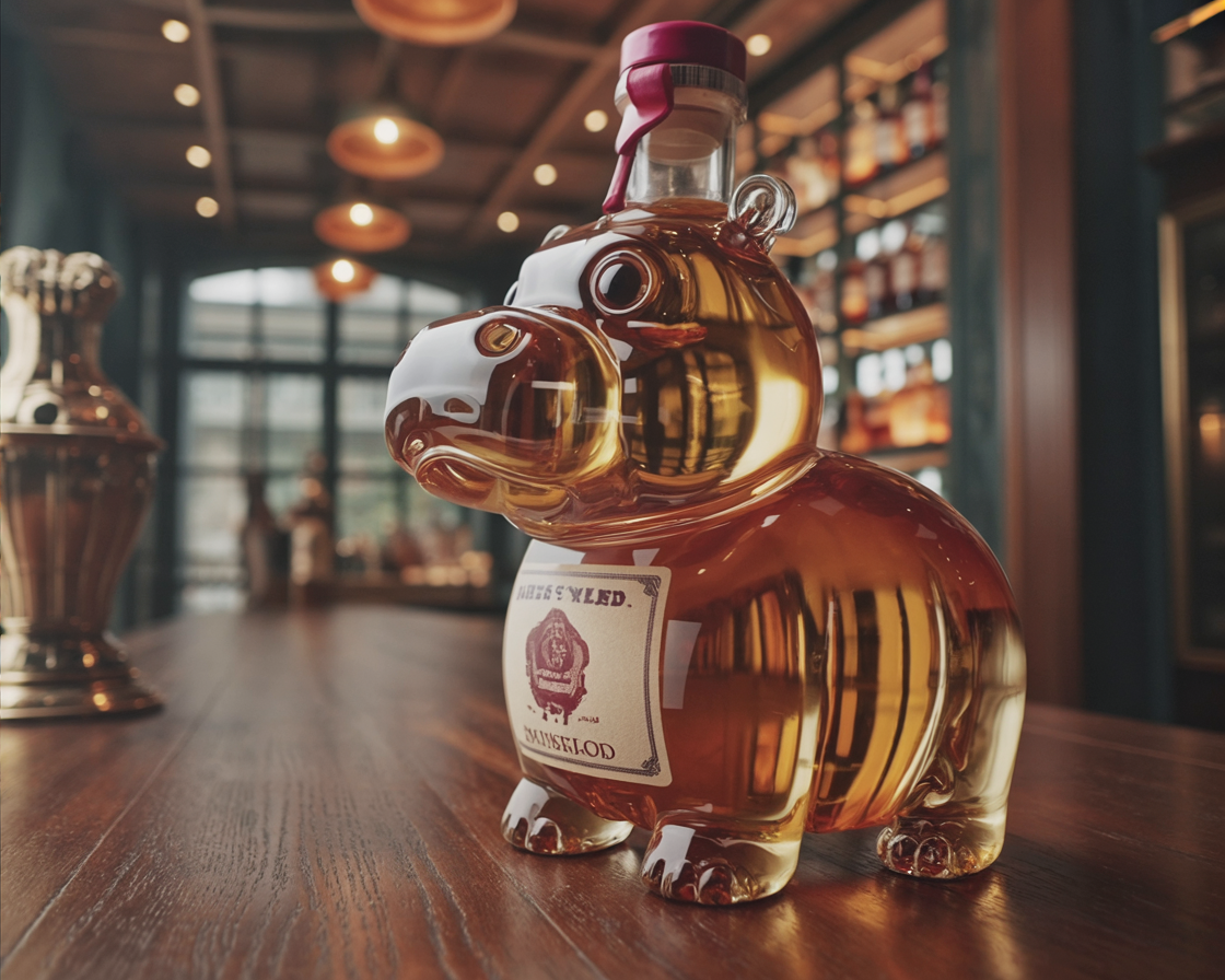 Whiskykaraffe - Nilpferd-Edition