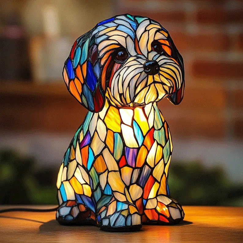 Cane – Compagni Luminosi in Vetro Colorato