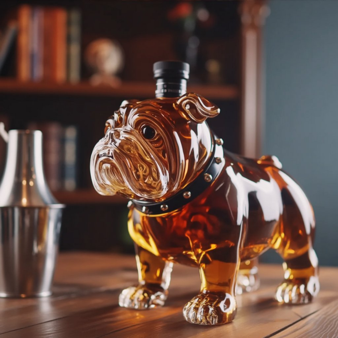 Bulldoggen-Whiskyflasche - Spezial-Edition