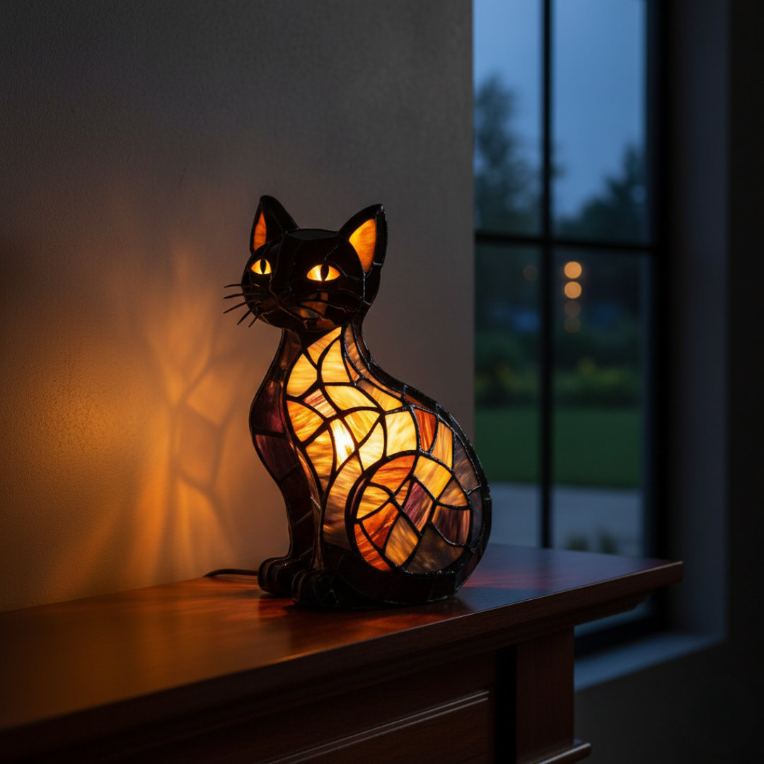 Gatto – Bagliore Radioso di Mezzanotte LED