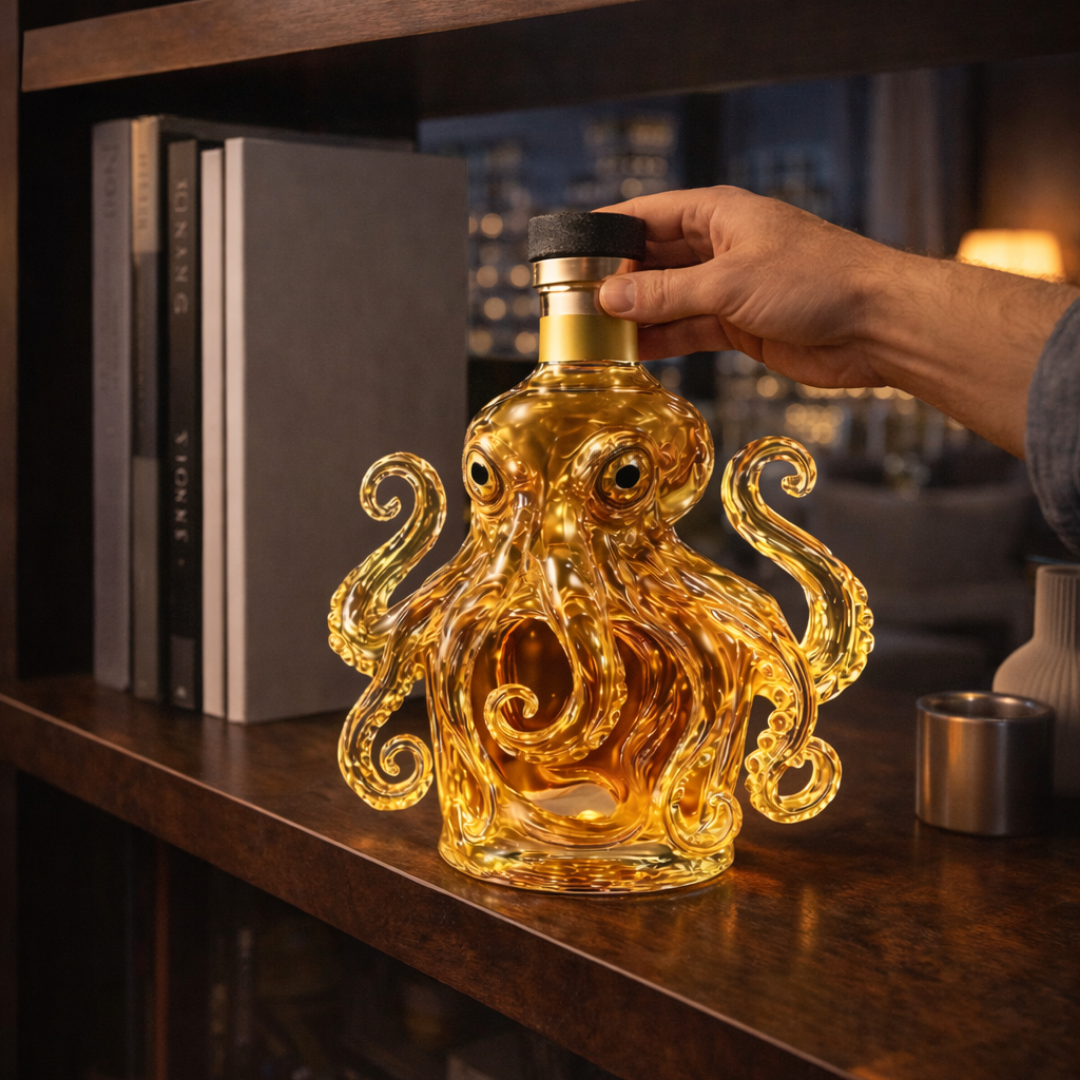 Whiskyflasche Oktopus-Edition