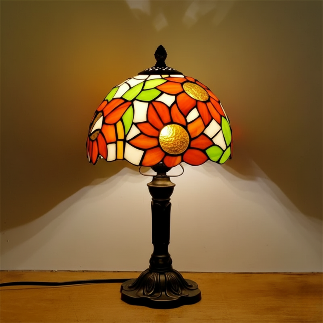 Lampada LED in Vetro Ornato