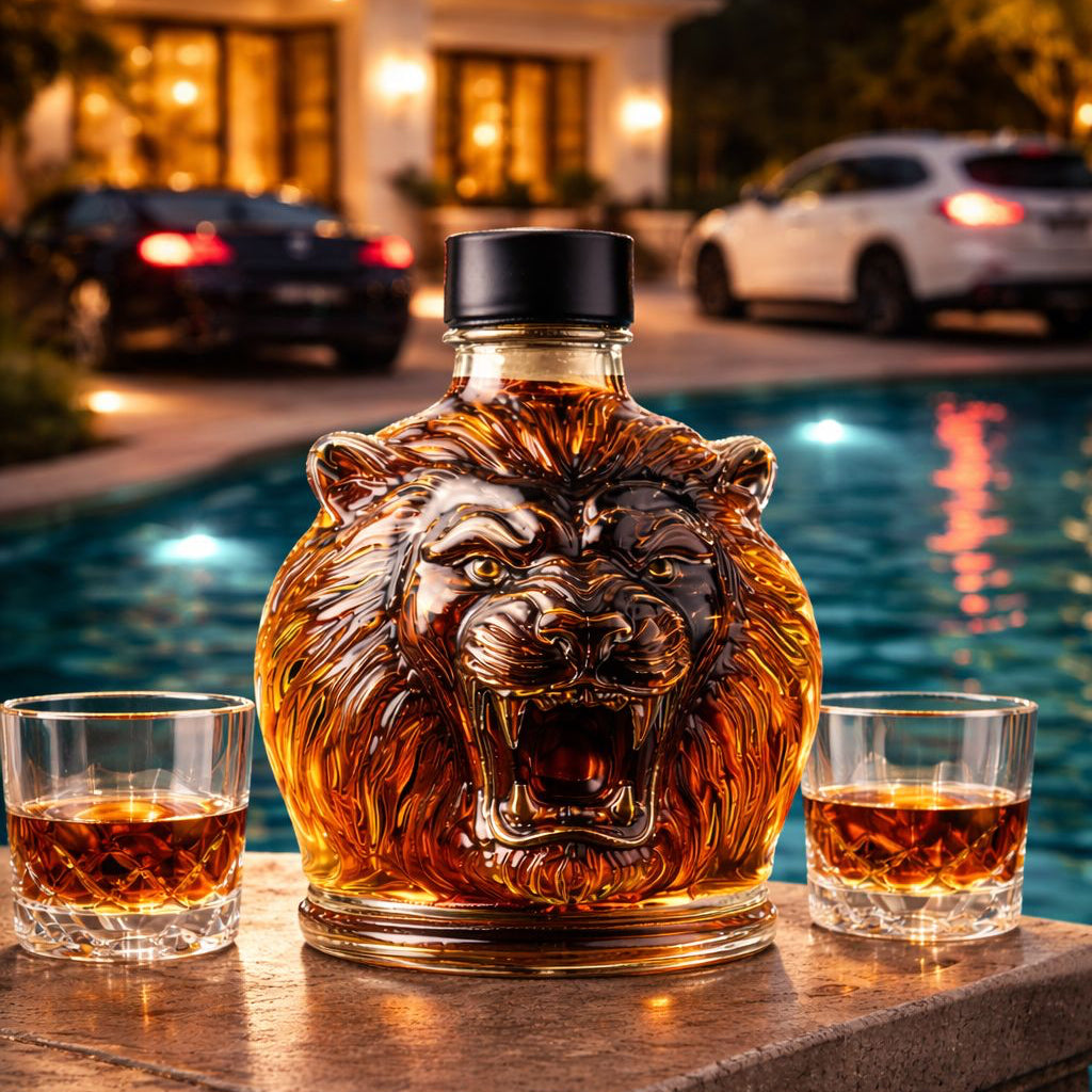 Whiskykaraffe - Löwen-Edition