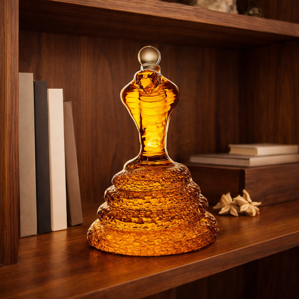 Whisky-Dekanter Kobra - Skulpturale Eleganz