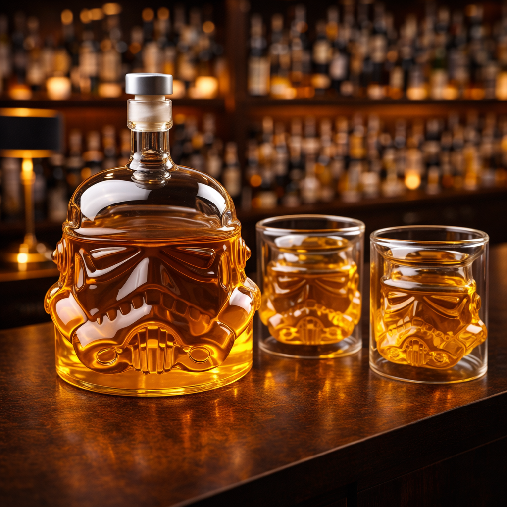Whisky-Verkostungsset: Elegante Karaffe und Gläser