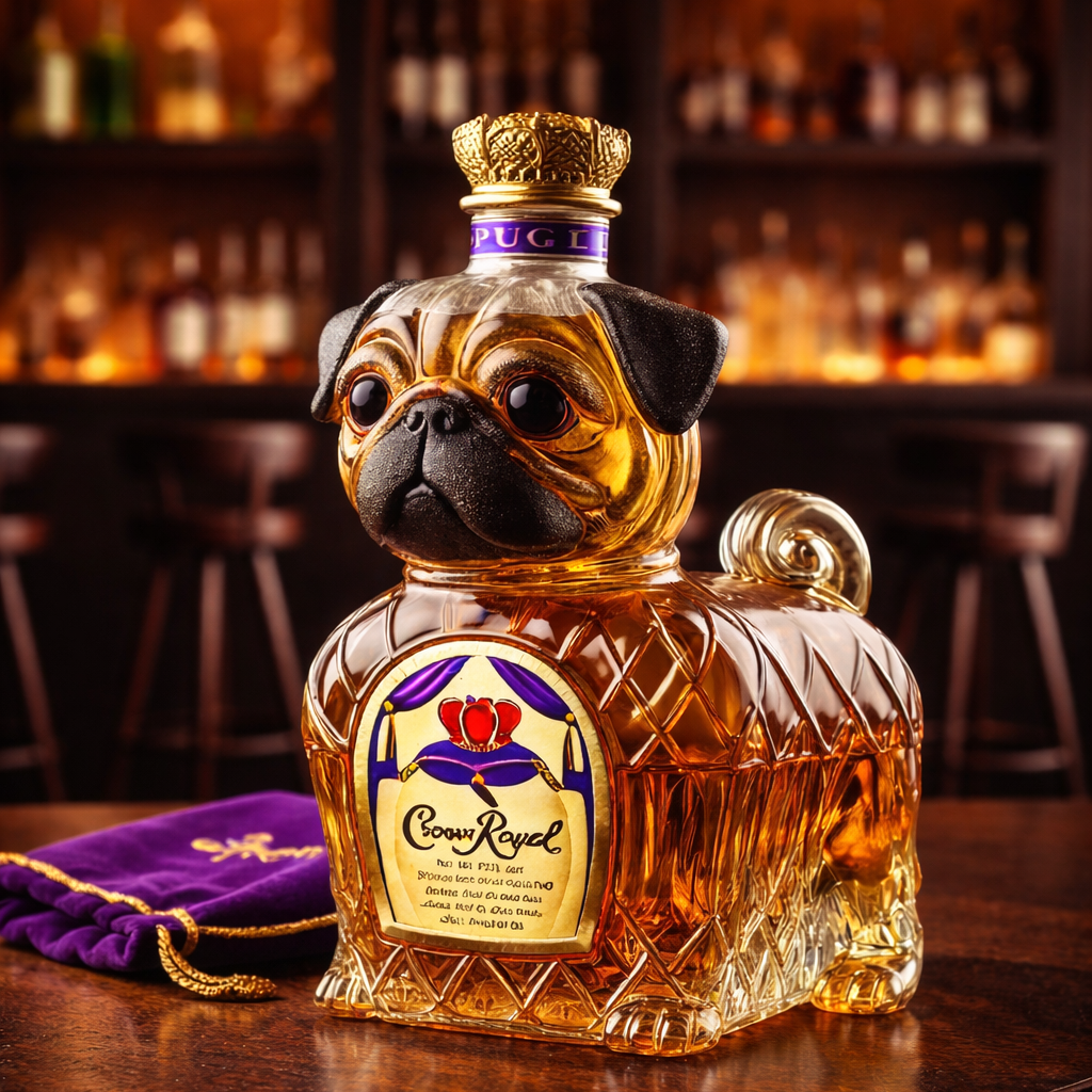 Whiskyflasche - Französische Bulldogge: Eleganz und Charisma für Kenner
