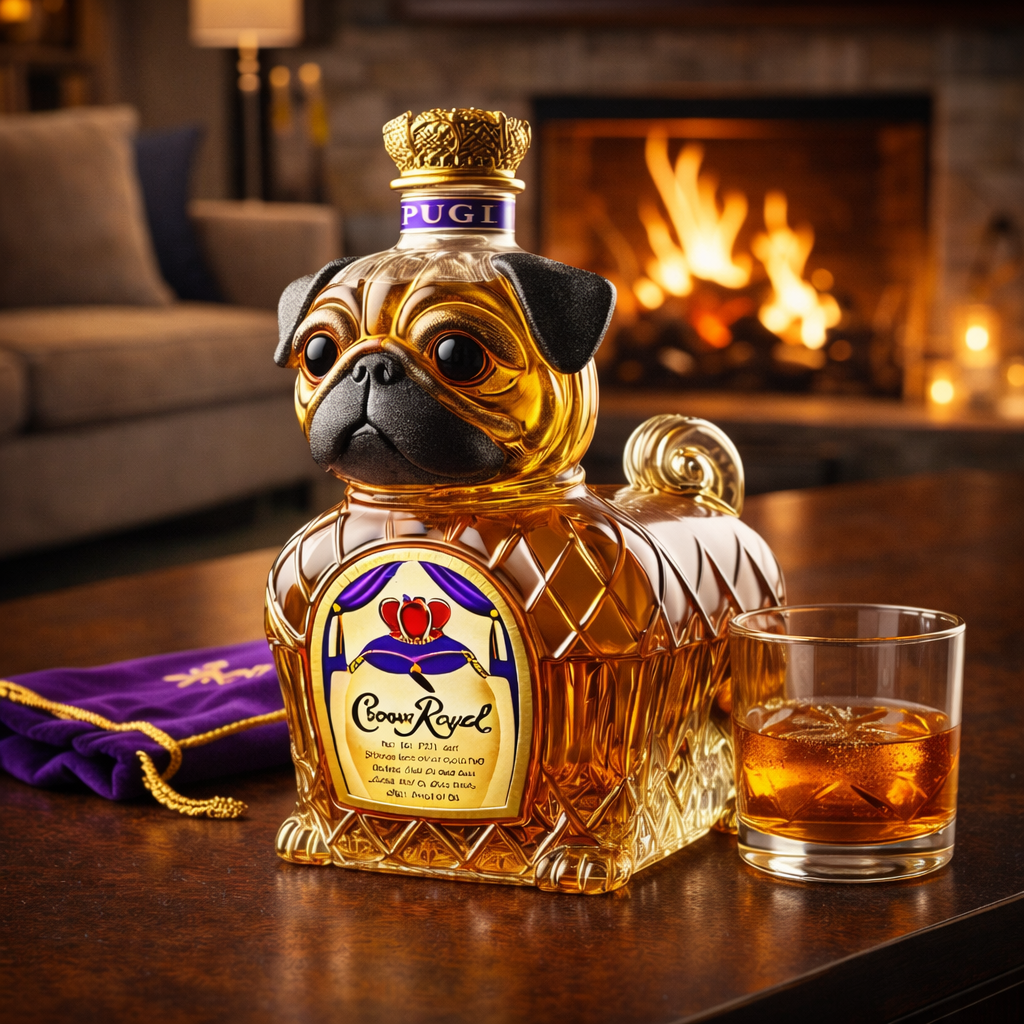 Whiskyflasche - Französische Bulldogge: Eleganz und Charisma für Kenner