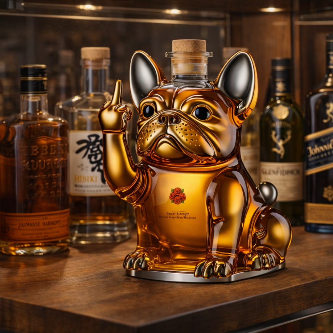 Whisky-Flachmann - Vierbeiner-Freunde-Edition