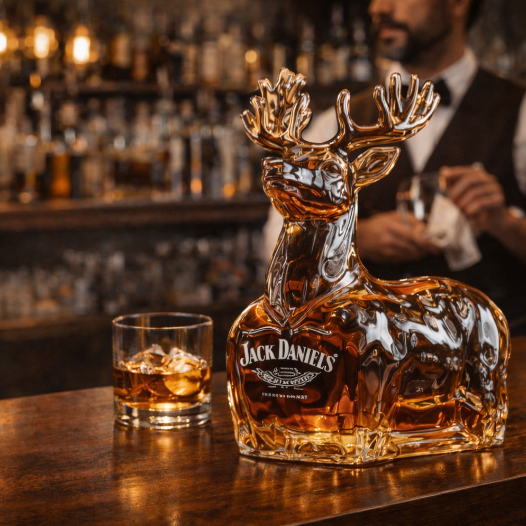 Jack Daniel's Whisky - Rentier-Weihnachtsedition: Das perfekte Geschenk für die Feiertage