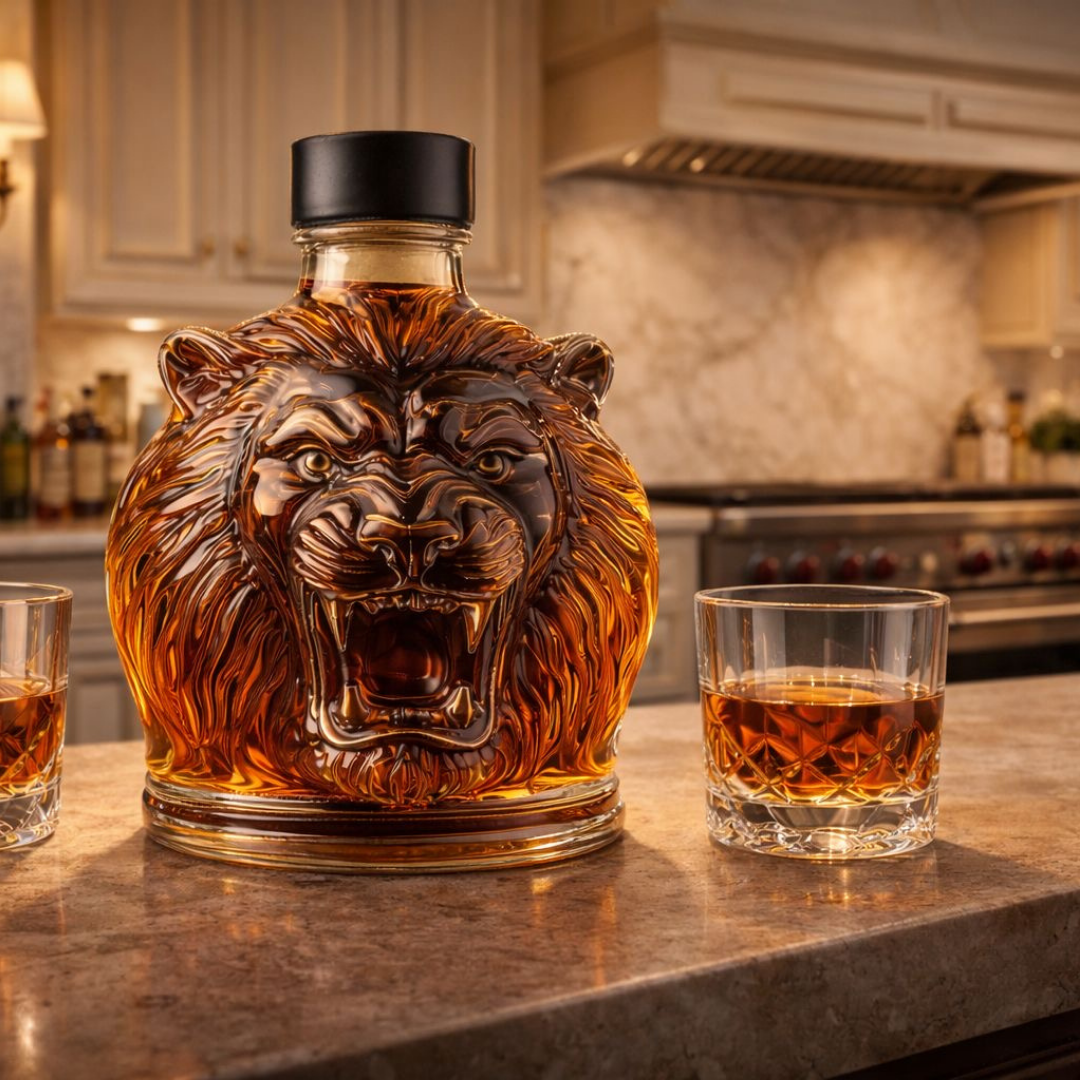 Whiskykaraffe - Löwen-Edition