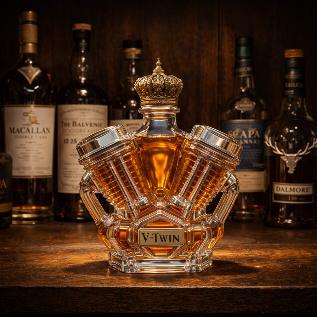 Whisky-Flachmann V8-Edition