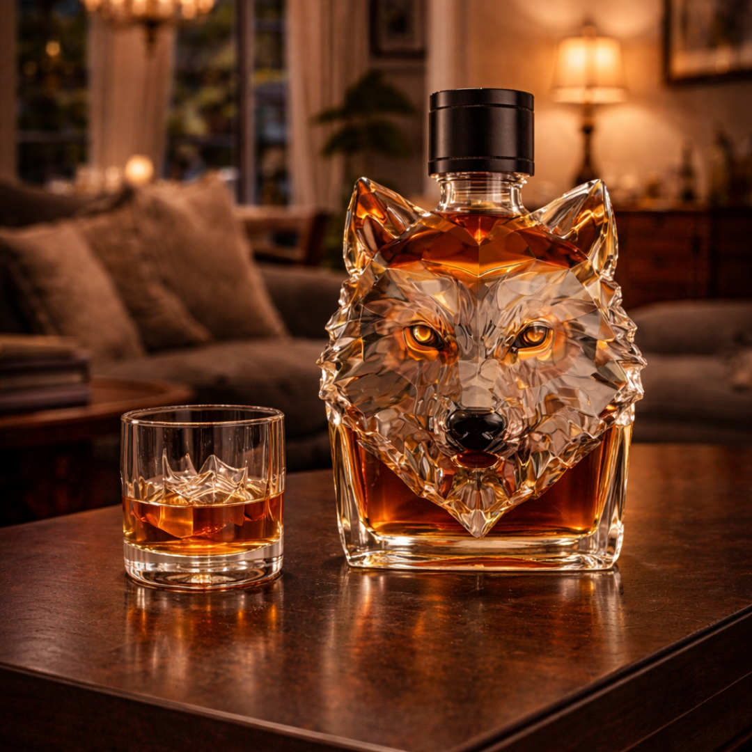Whiskykaraffe 'Wolfskopf' - Exklusive Edition