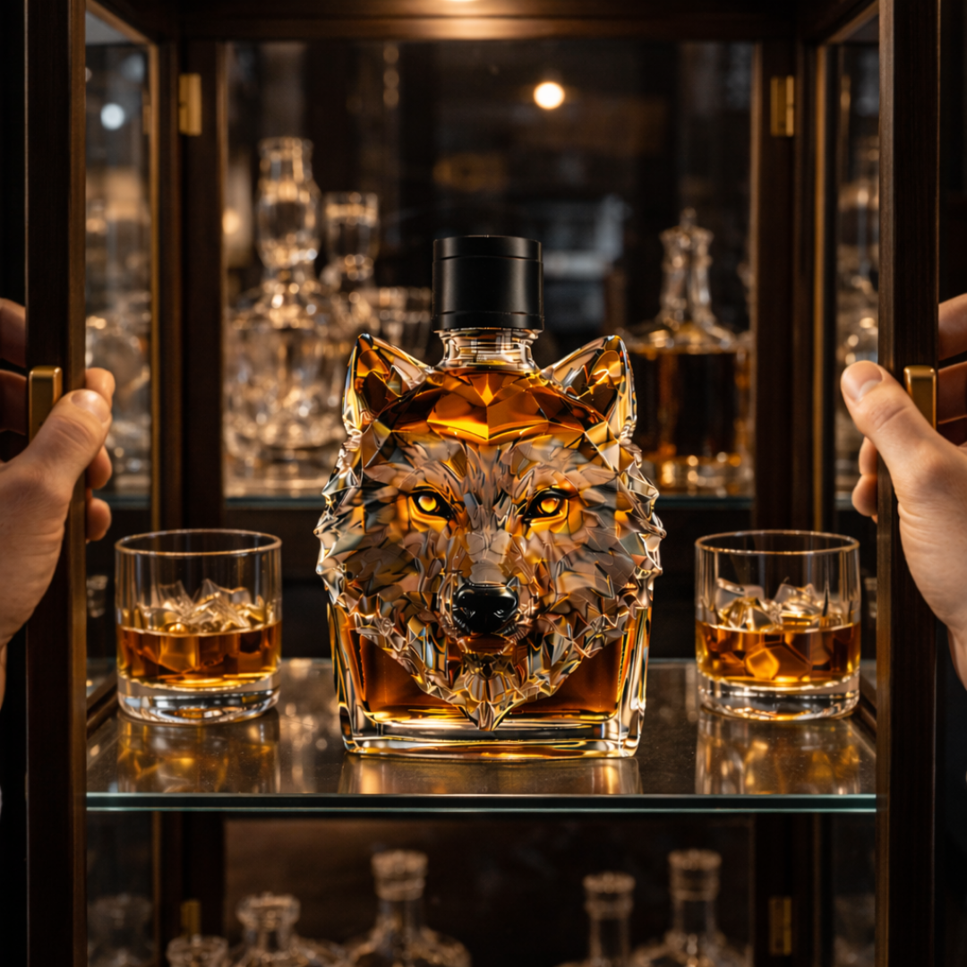 Whiskykaraffe 'Wolfskopf' - Exklusive Edition