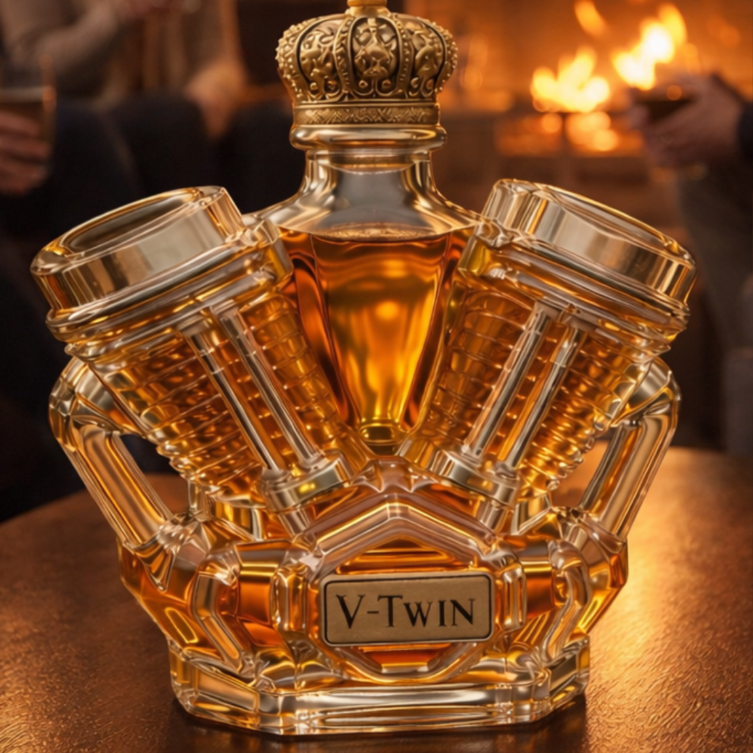 Whisky-Flachmann V8-Edition
