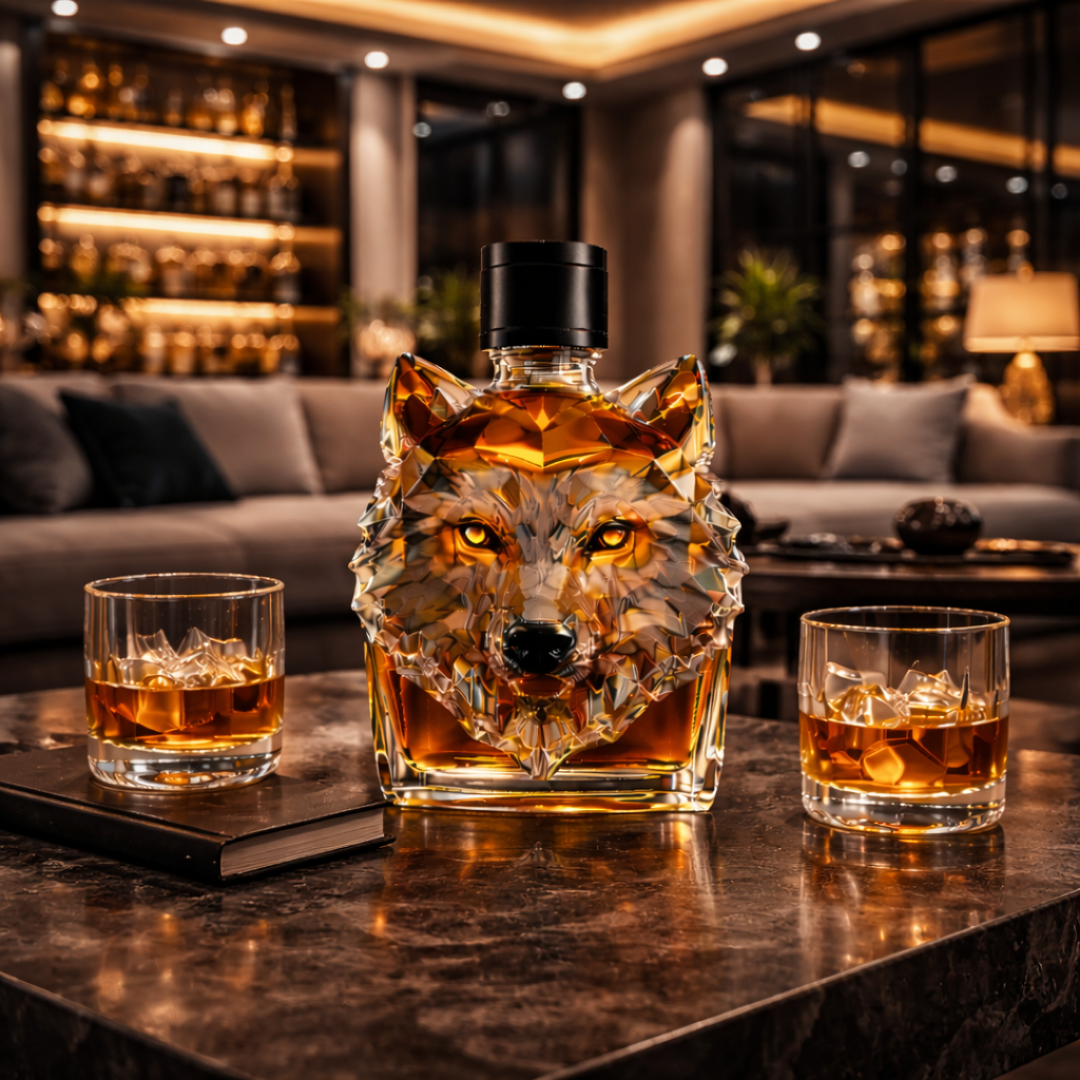 Whiskykaraffe 'Wolfskopf' - Exklusive Edition