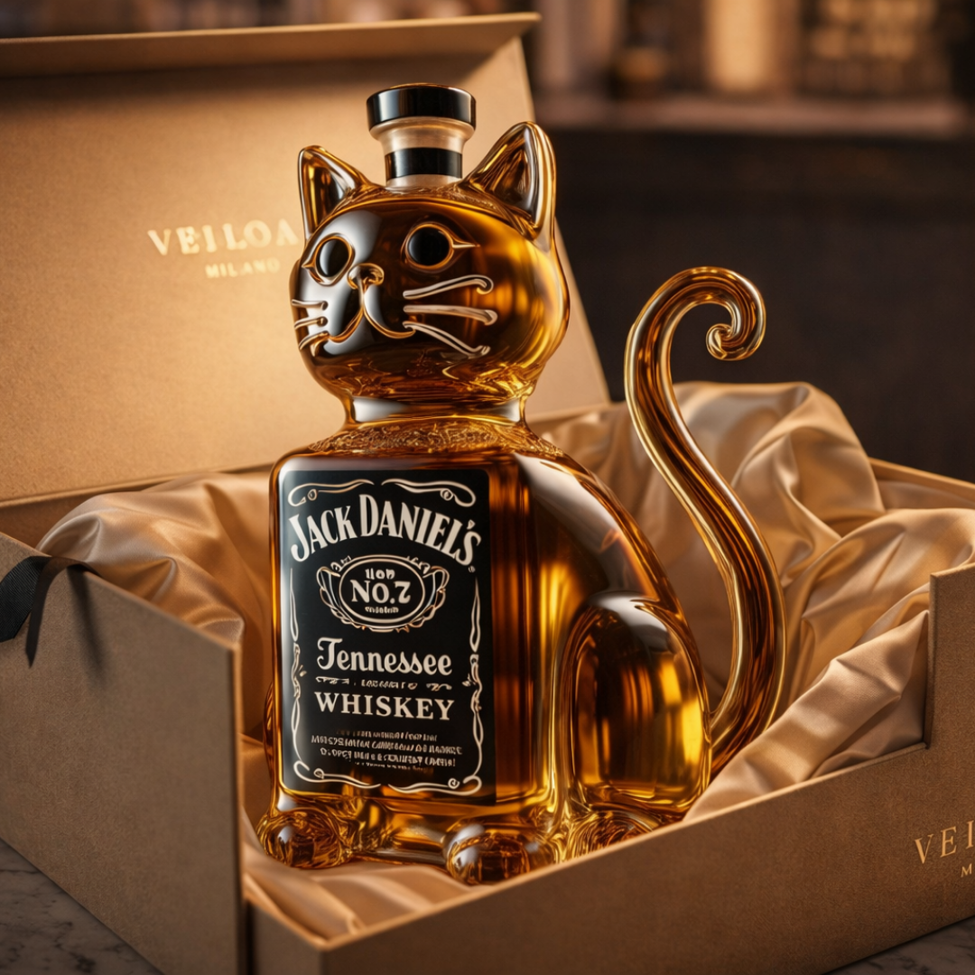 Whiskyflasche - Katzen-Edition