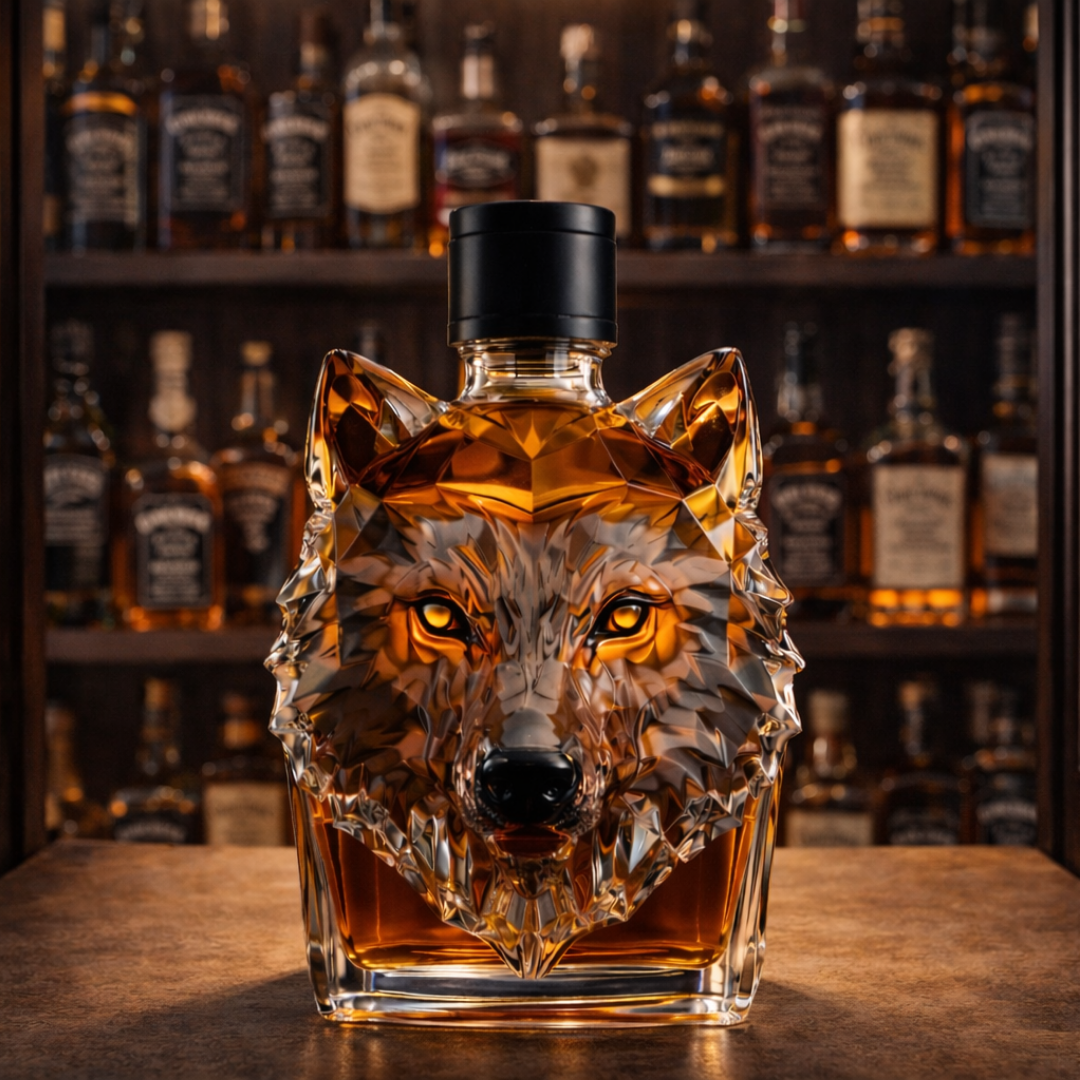 Whiskykaraffe 'Wolfskopf' - Exklusive Edition