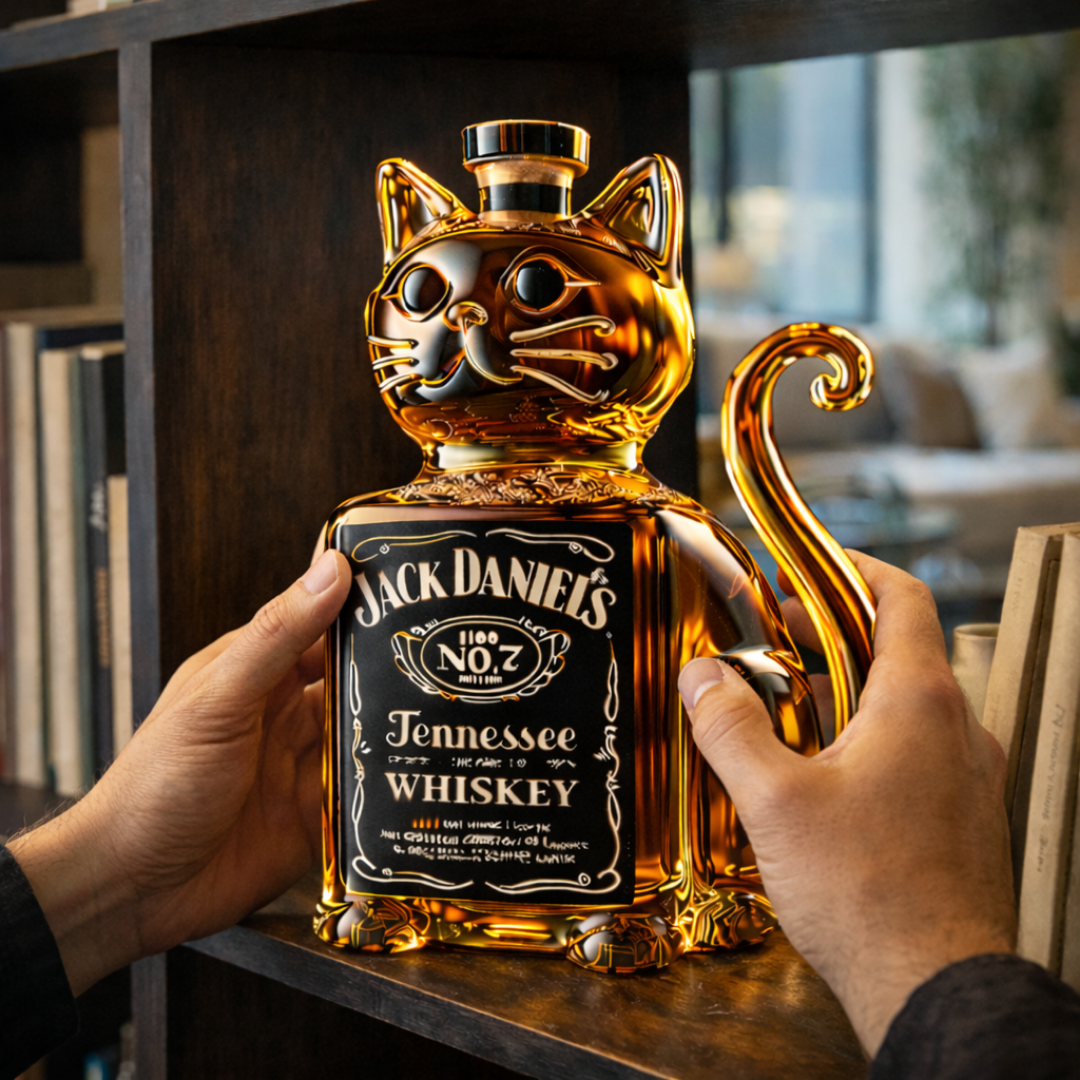 Whiskyflasche - Katzen-Edition
