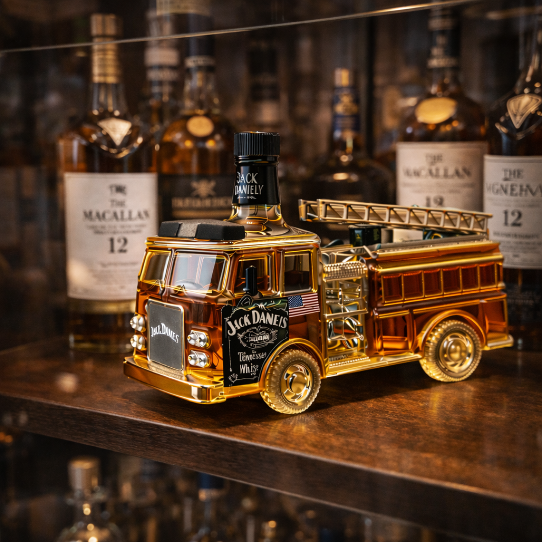 Jack Daniel's Whiskyflasche - Feuerwehr-Edition