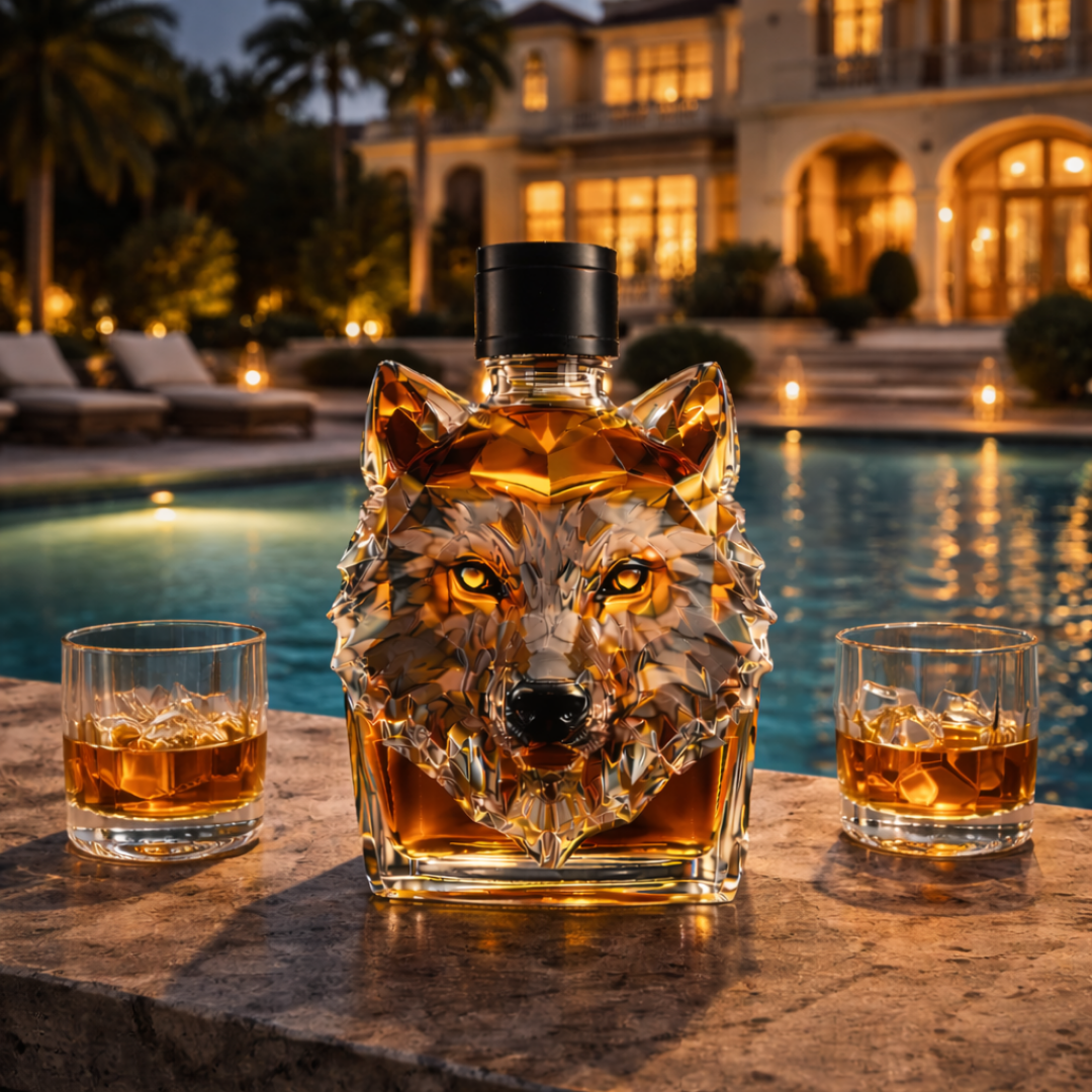 Whiskykaraffe 'Wolfskopf' - Exklusive Edition