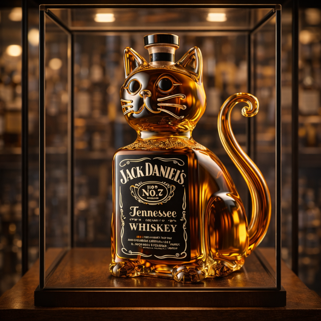 Whiskyflasche - Katzen-Edition