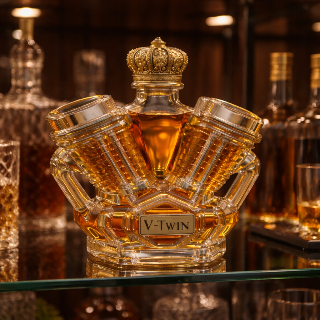 Whisky-Flachmann V8-Edition