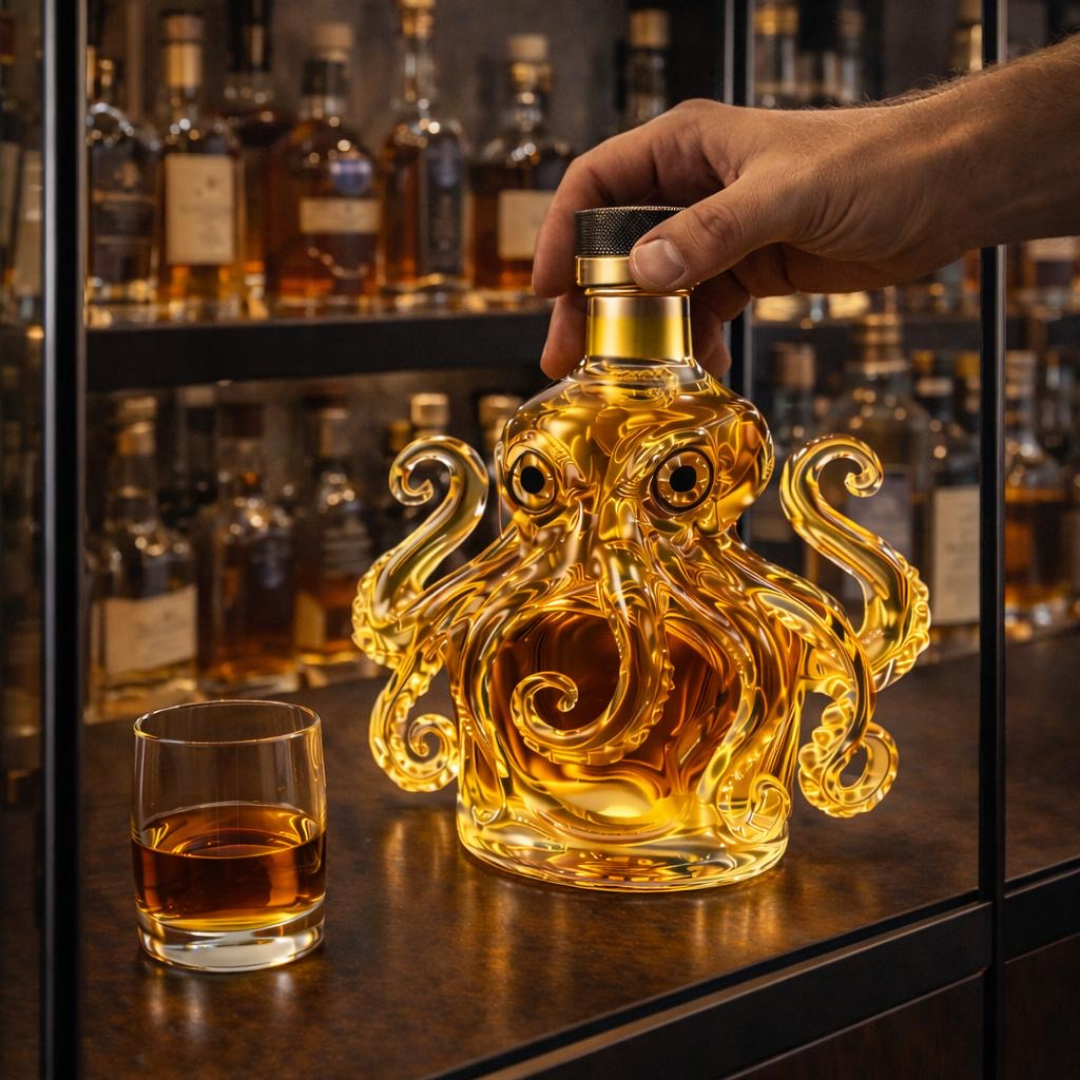 Whiskyflasche Oktopus-Edition