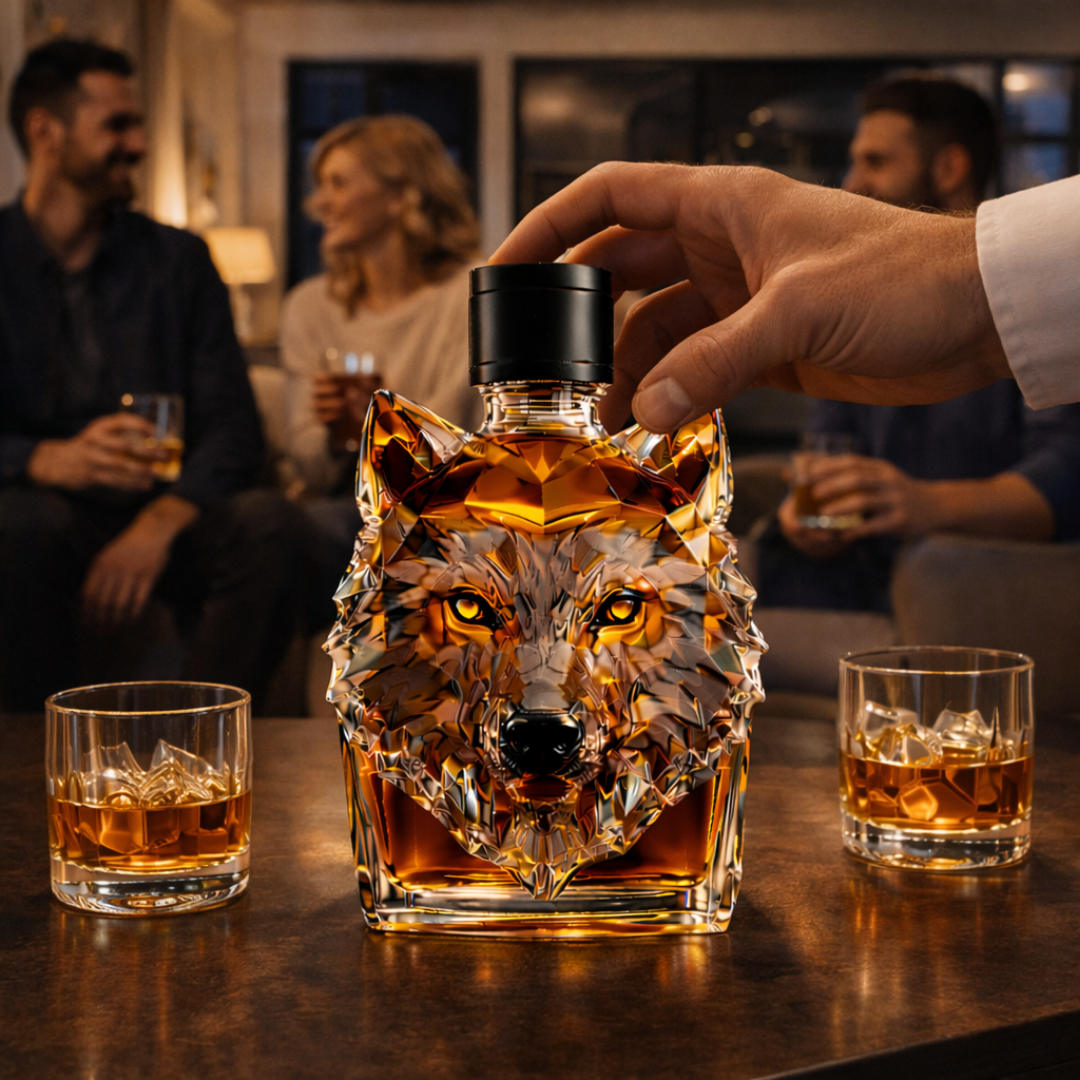 Whiskykaraffe 'Wolfskopf' - Exklusive Edition