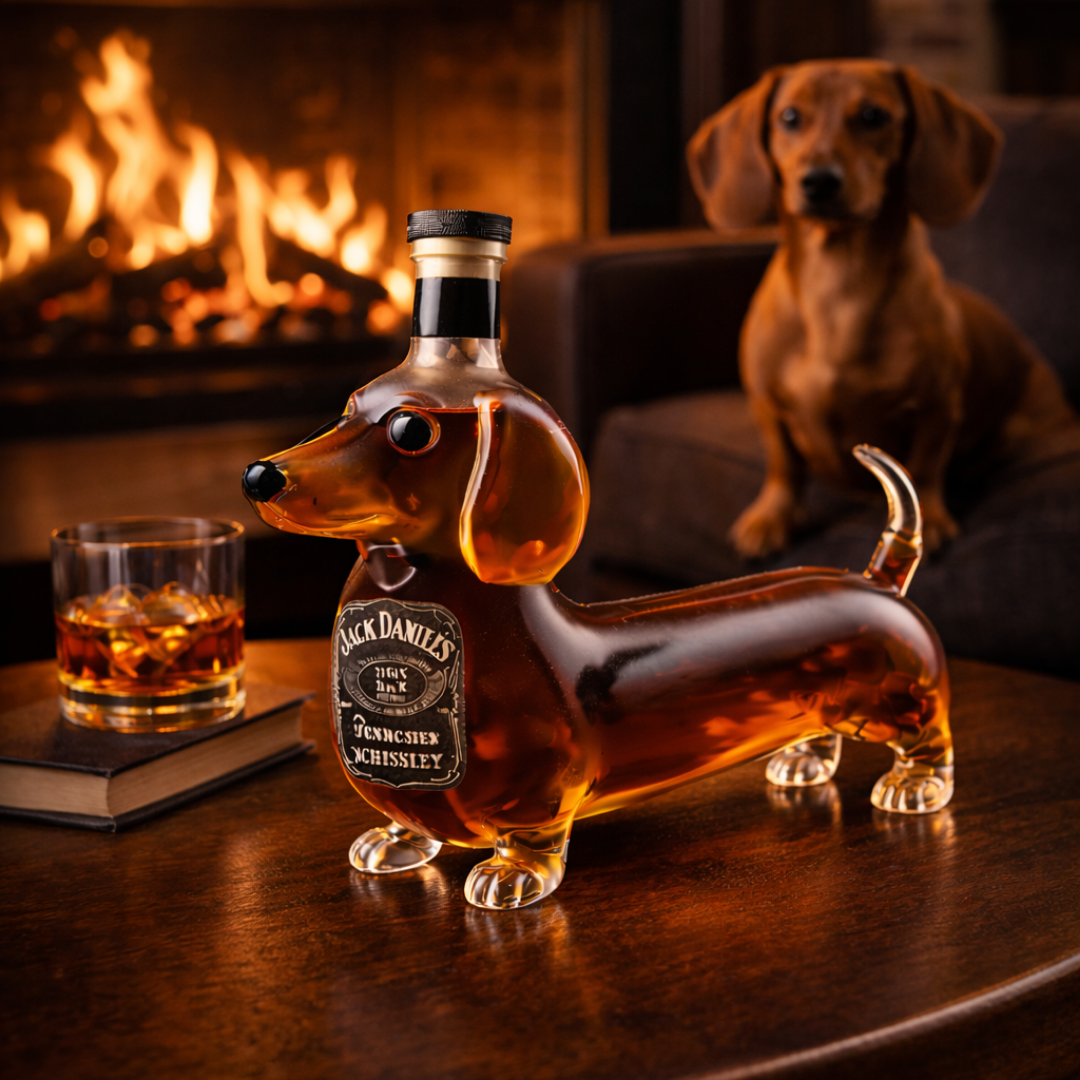 Jack Daniel's Whiskyflasche - Dackel-Edition