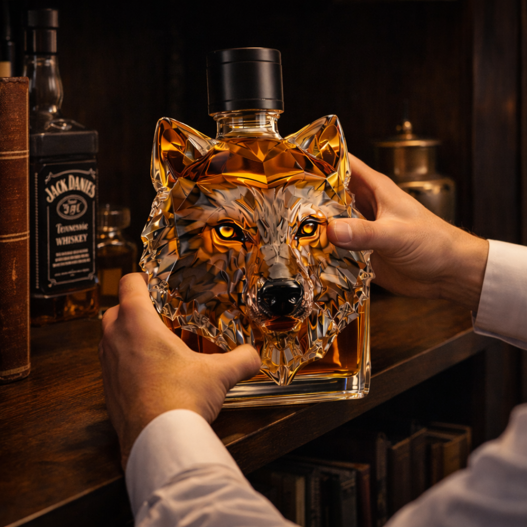 Whiskykaraffe 'Wolfskopf' - Exklusive Edition