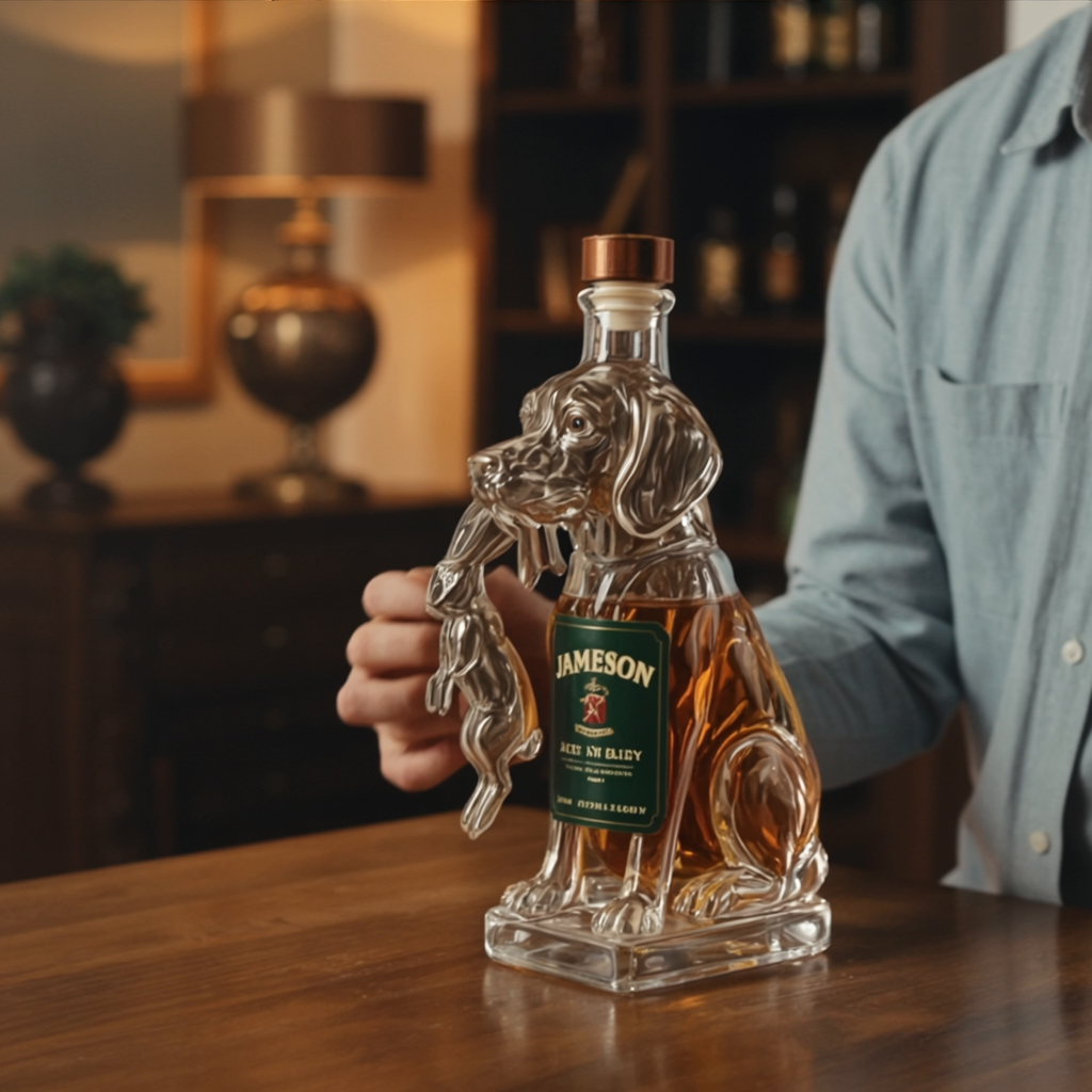 Whiskeyflasche - Sonderedition Treue Freunde