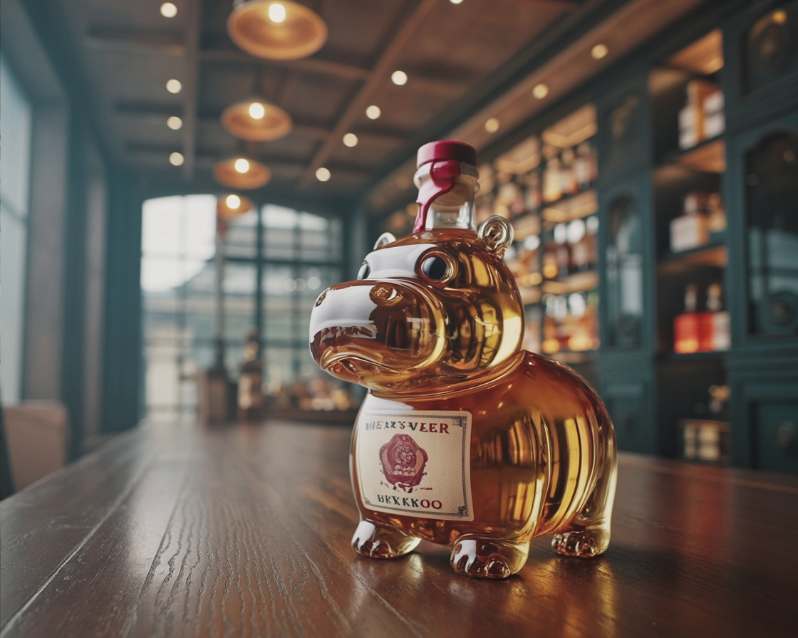 Whiskykaraffe - Nilpferd-Edition