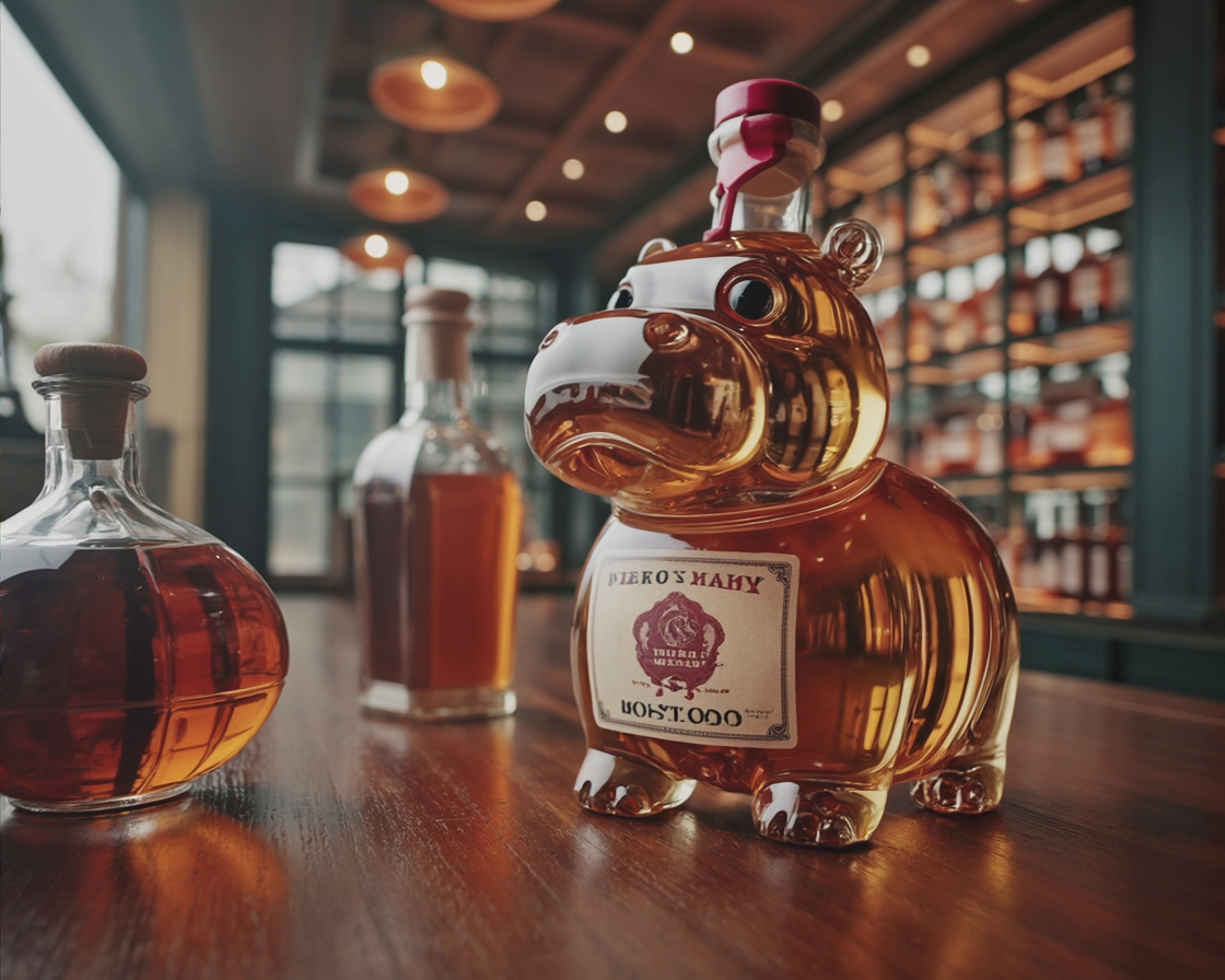 Whiskykaraffe - Nilpferd-Edition