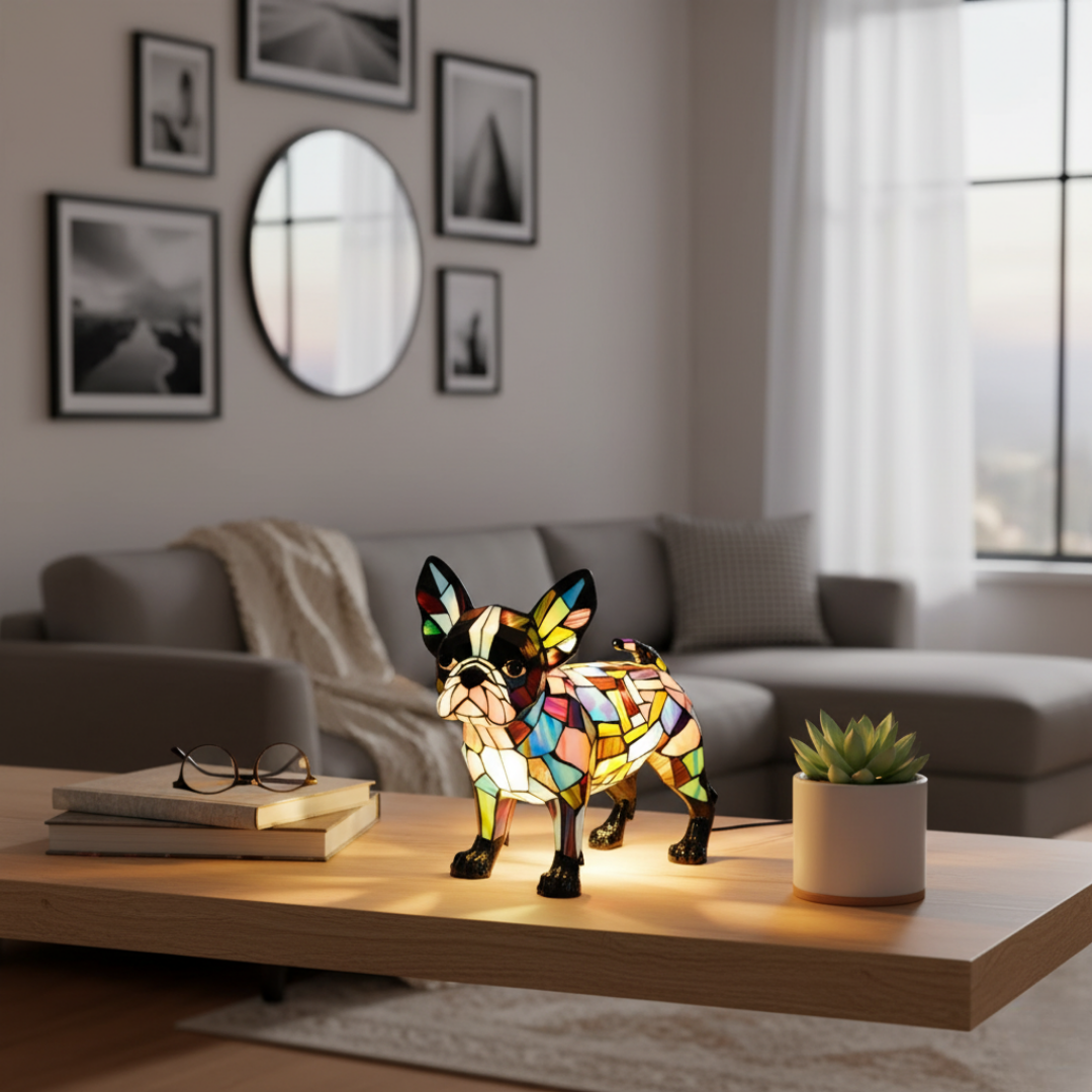 Boston Terrier – Lampada dell'Eleganza LED