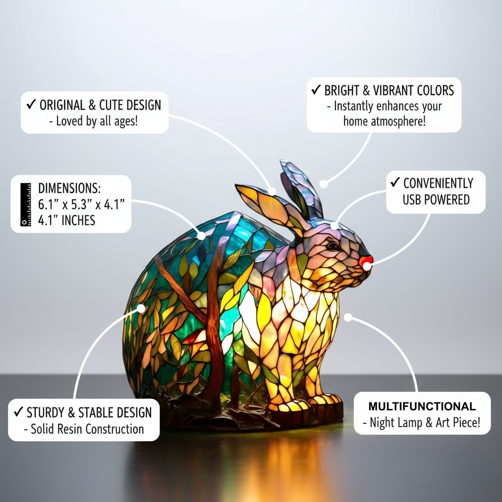 Coniglio Noppie – Lampada Vivace LED