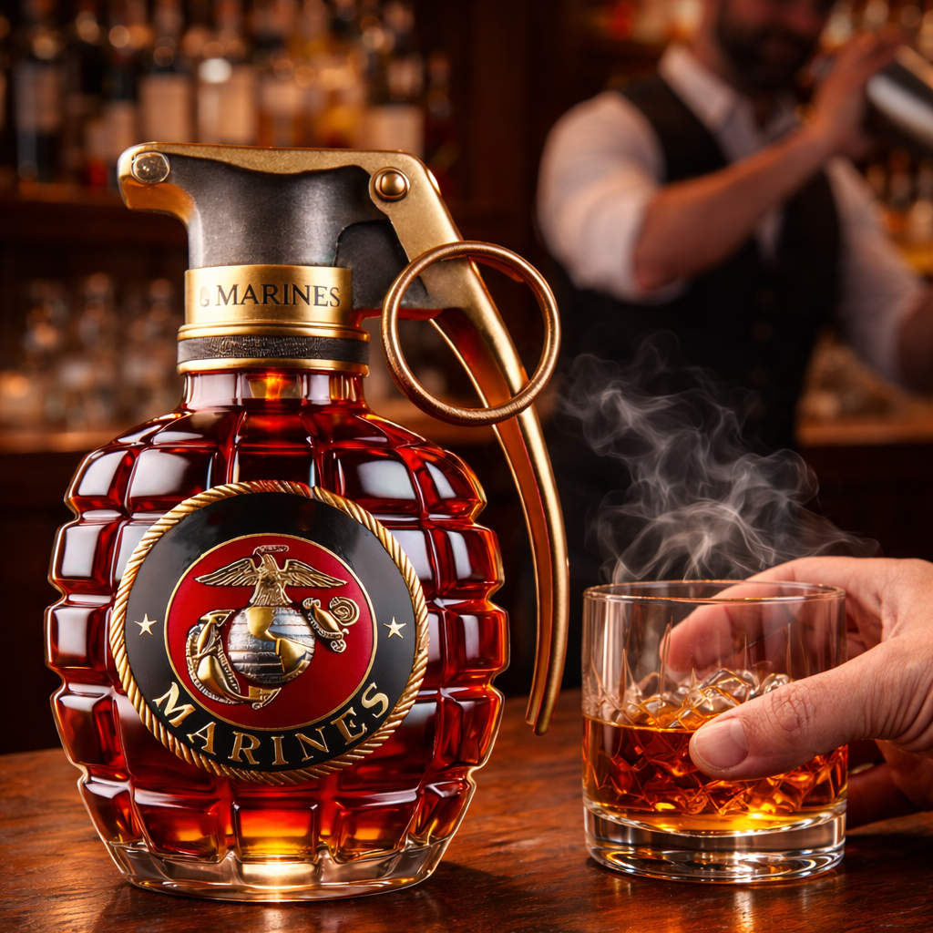 Granaten-Whiskyflasche - Die Eleganz der Granate