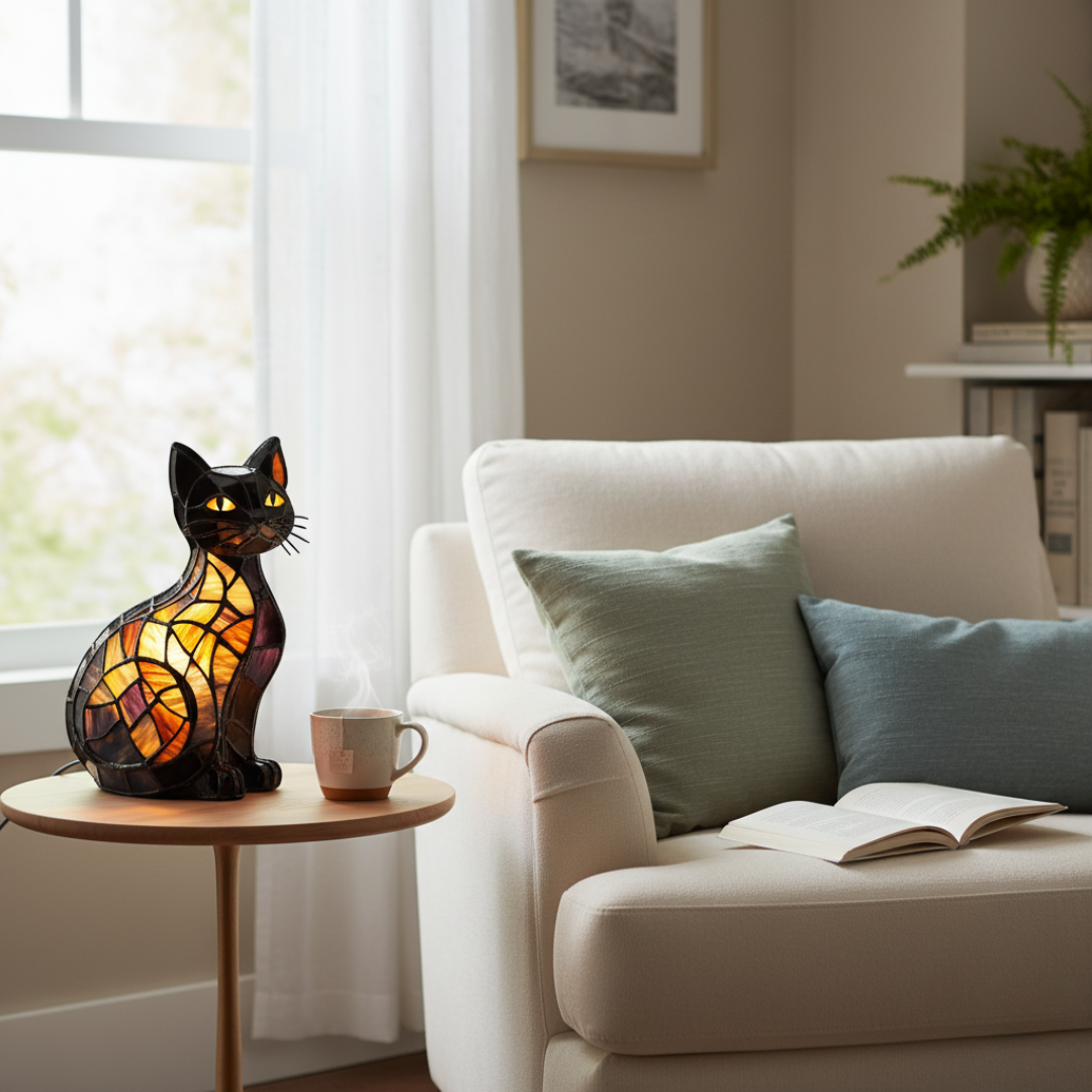 Gatto – Bagliore Radioso di Mezzanotte LED