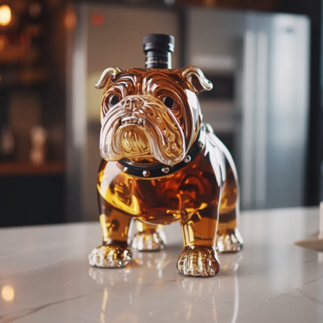 Bulldoggen-Whiskyflasche - Spezial-Edition