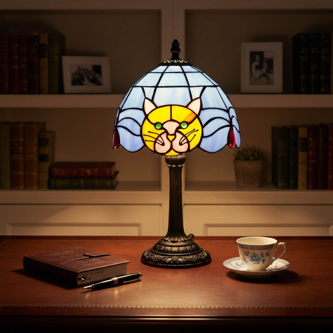 Gatto – Lampada Barocca Vintage da Comodino LED