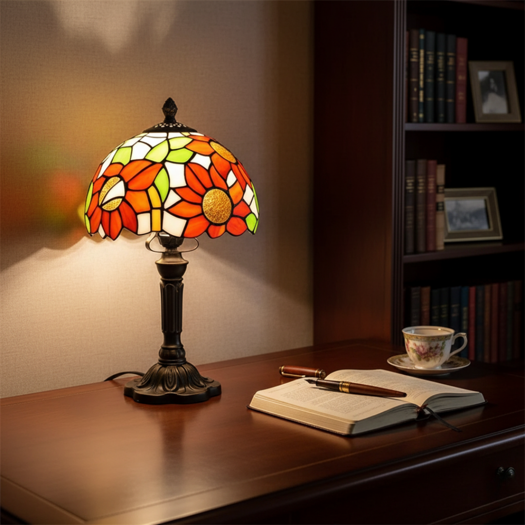 Lampada LED in Vetro Ornato