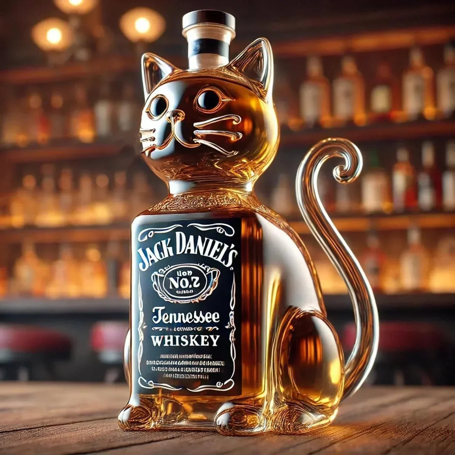 Whiskyflasche - Katzen-Edition