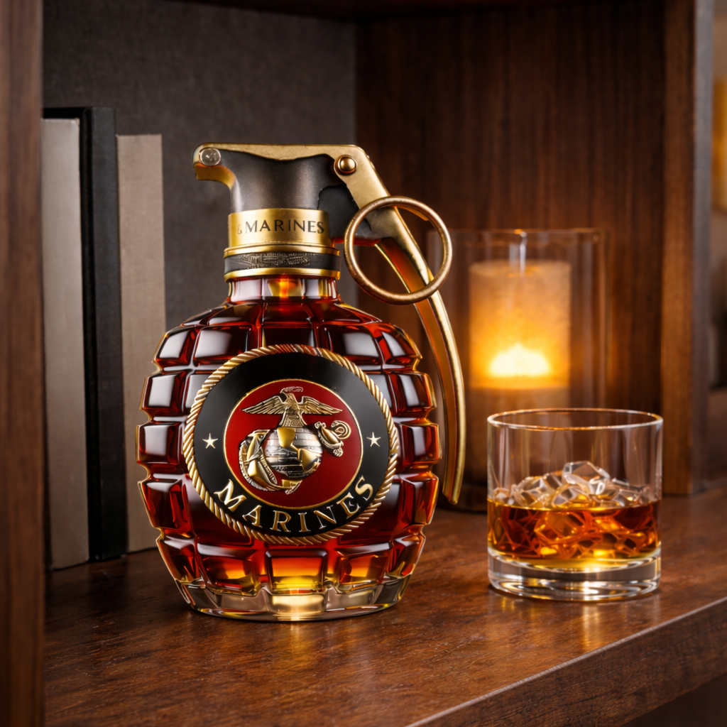 Granaten-Whiskyflasche - Die Eleganz der Granate