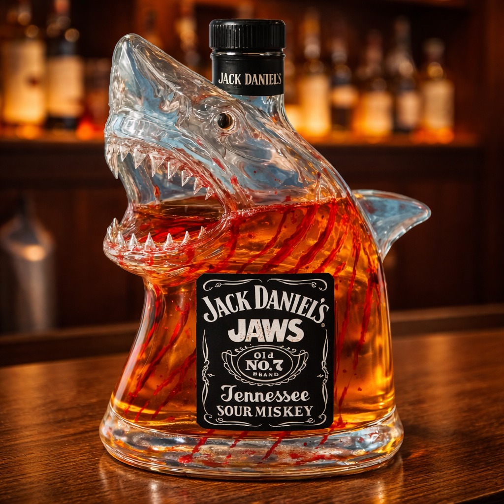 Hai-Whiskykaraffe - Mutiges Design