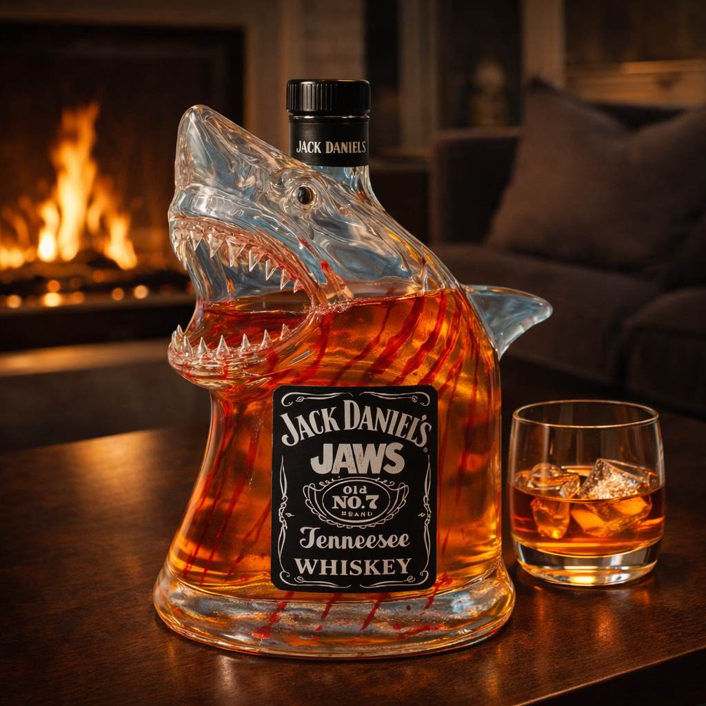 Hai-Whiskykaraffe - Mutiges Design