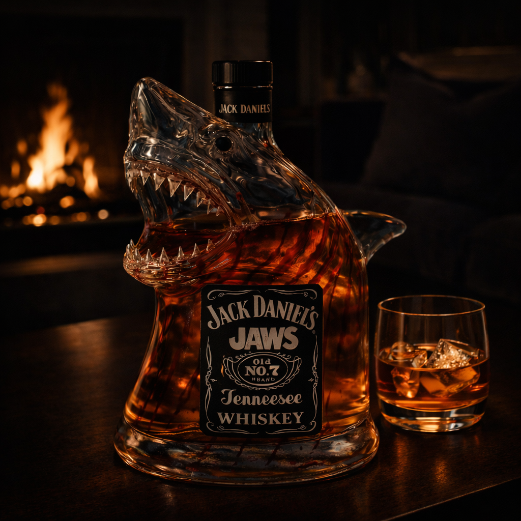 Hai-Whiskykaraffe - Mutiges Design