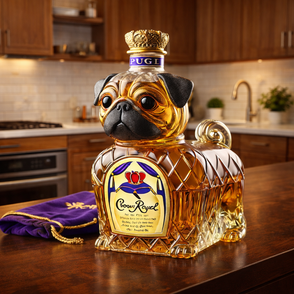 Whiskyflasche - Französische Bulldogge: Eleganz und Charisma für Kenner