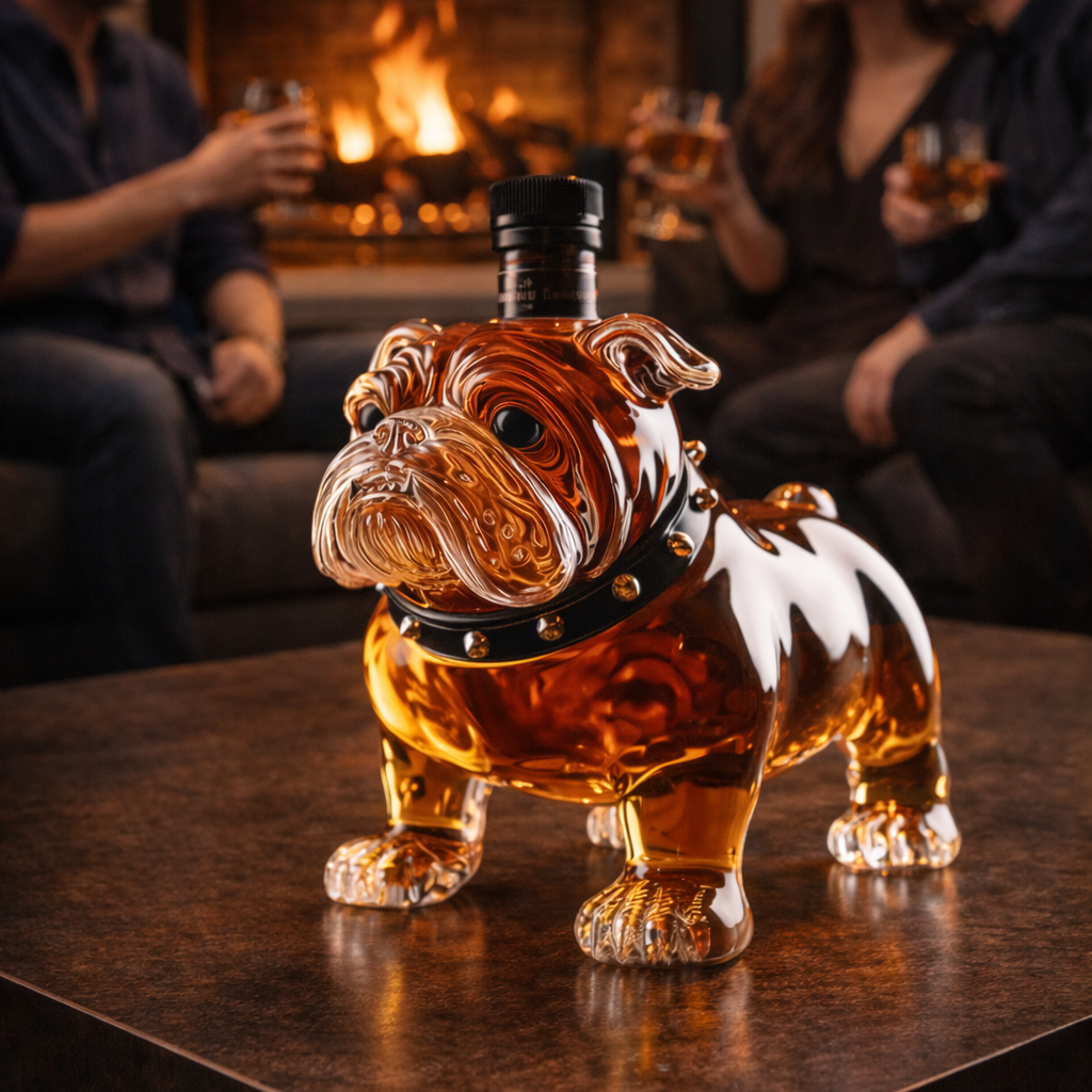 Bulldoggen-Whiskyflasche - Spezial-Edition