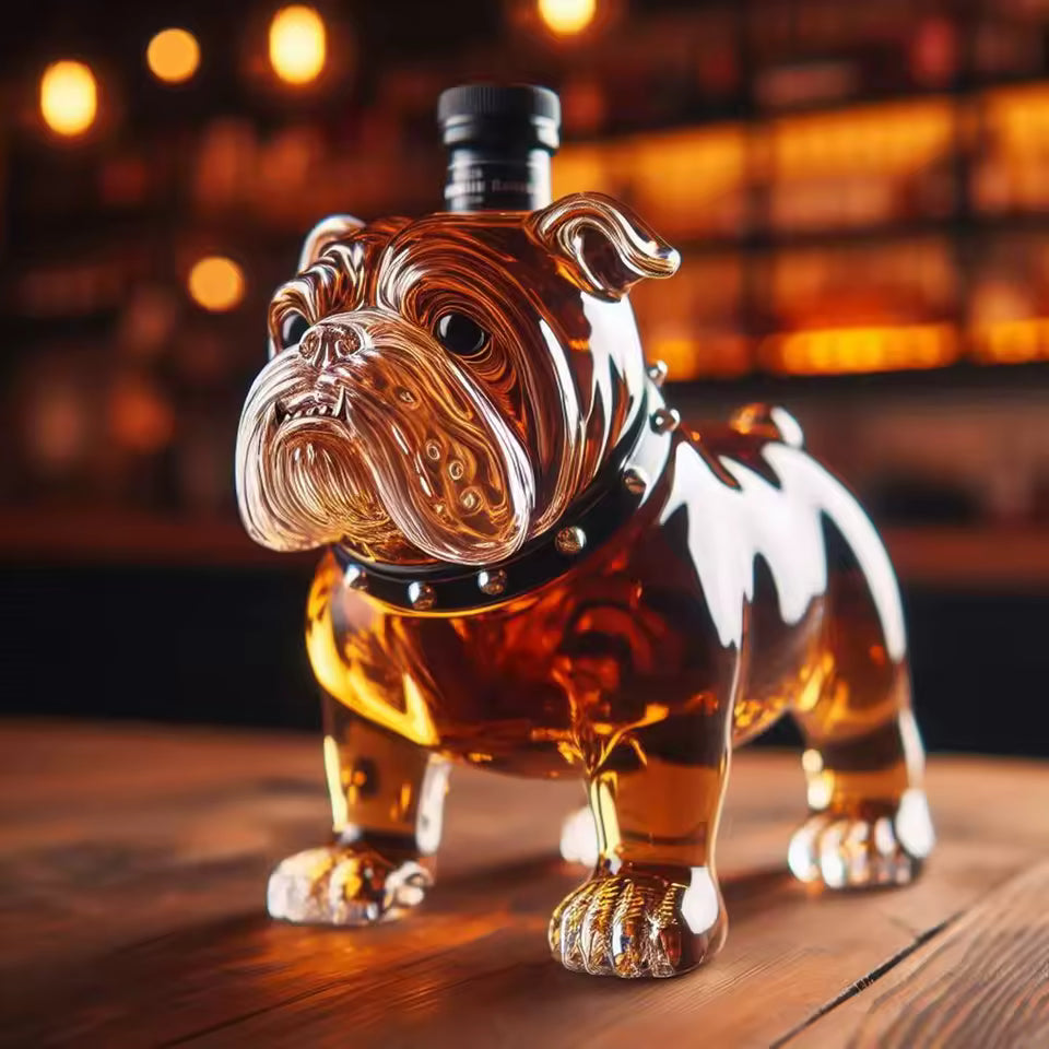 Bulldoggen-Whiskyflasche - Spezial-Edition