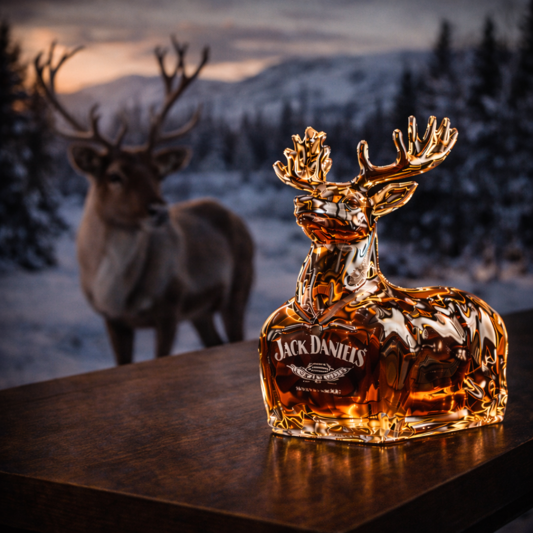 Jack Daniel's Whisky - Rentier-Weihnachtsedition: Das perfekte Geschenk für die Feiertage