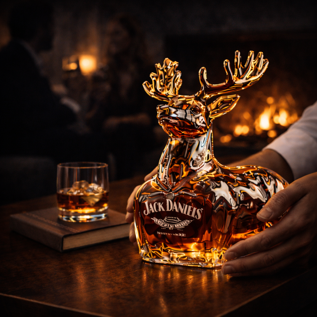 Jack Daniel's Whisky - Rentier-Weihnachtsedition: Das perfekte Geschenk für die Feiertage